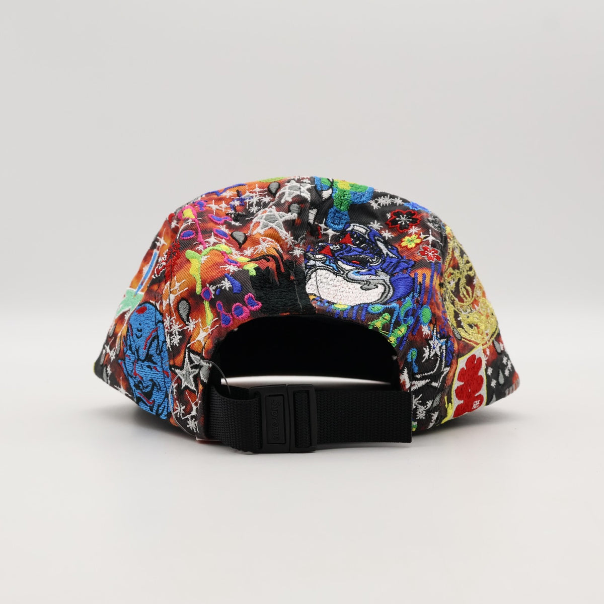 Supreme AOI Embroidered Camp Cap Flames