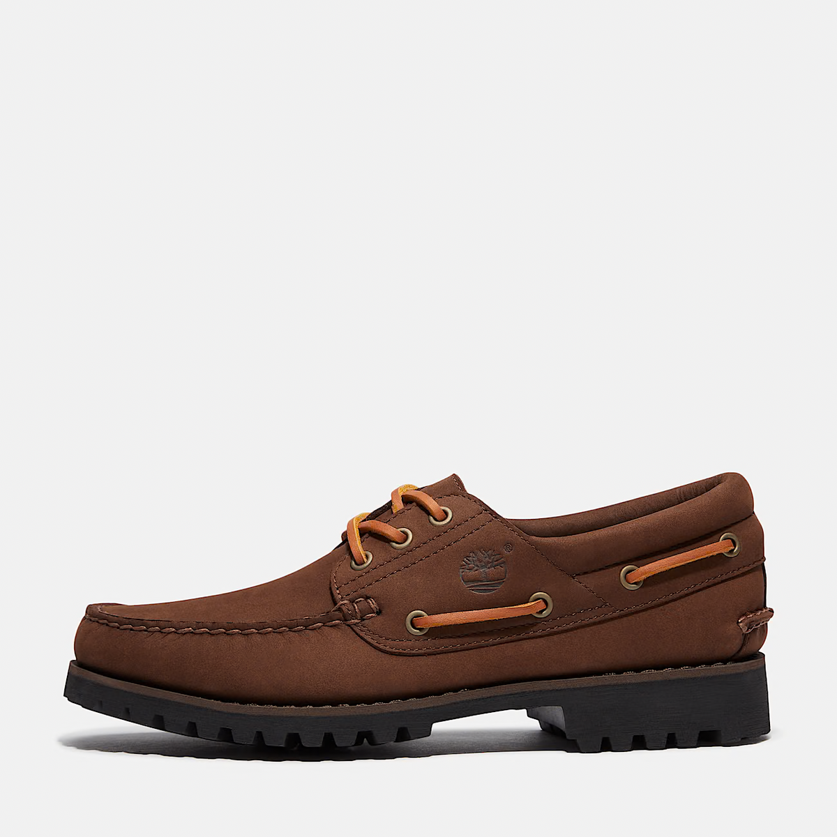 TB0A2PDQW07 Timberland 3-Eye Lug Handsewn Boat Shoe "Brown Nubuck" (Men's)