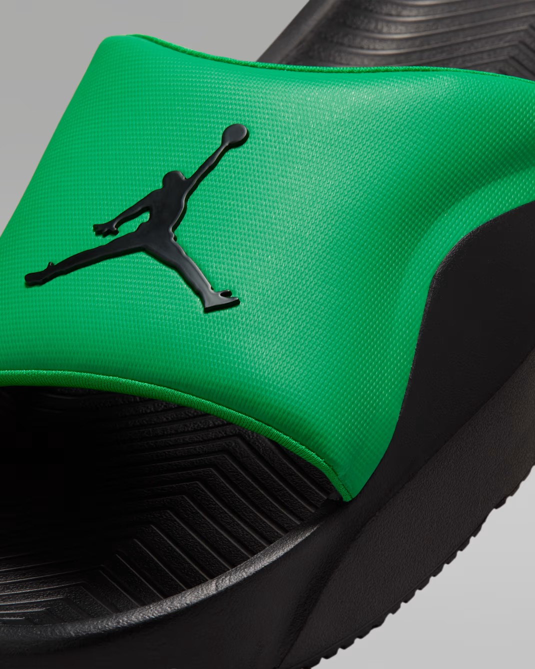 HF3263-301 Nike Jordan Franchise Slide Lucky Green/Black (Men's)