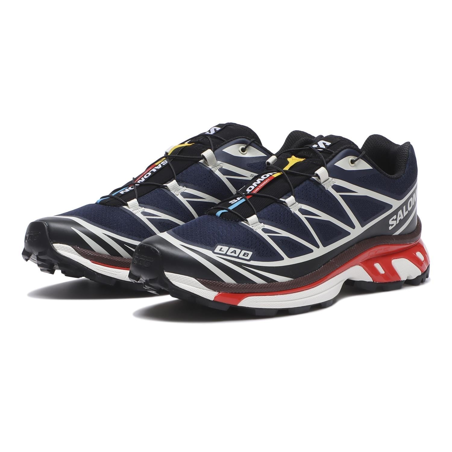 L49105400 Salomon XT-6 Maritime Blue Black Fiery Red (Men's)