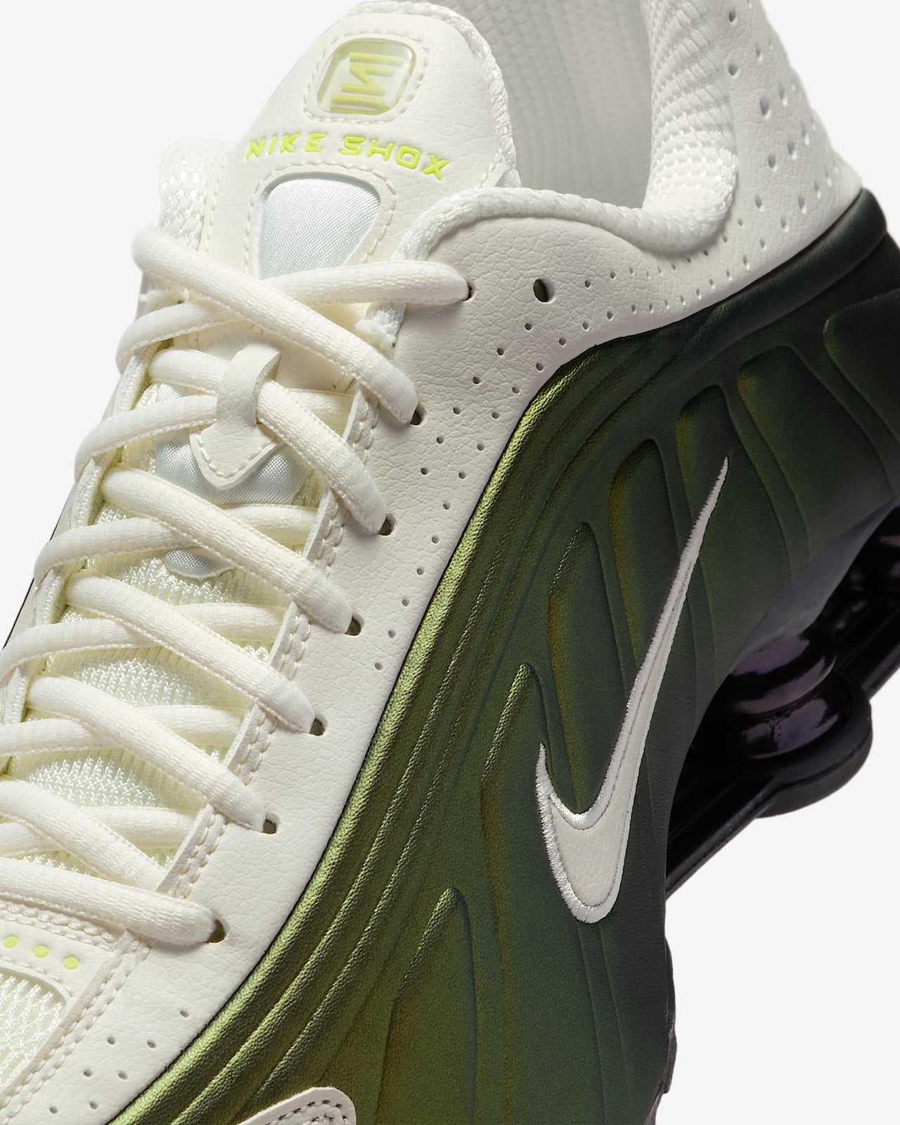 IB8062-133 Nike Shox R4 Olive Green (Women's)