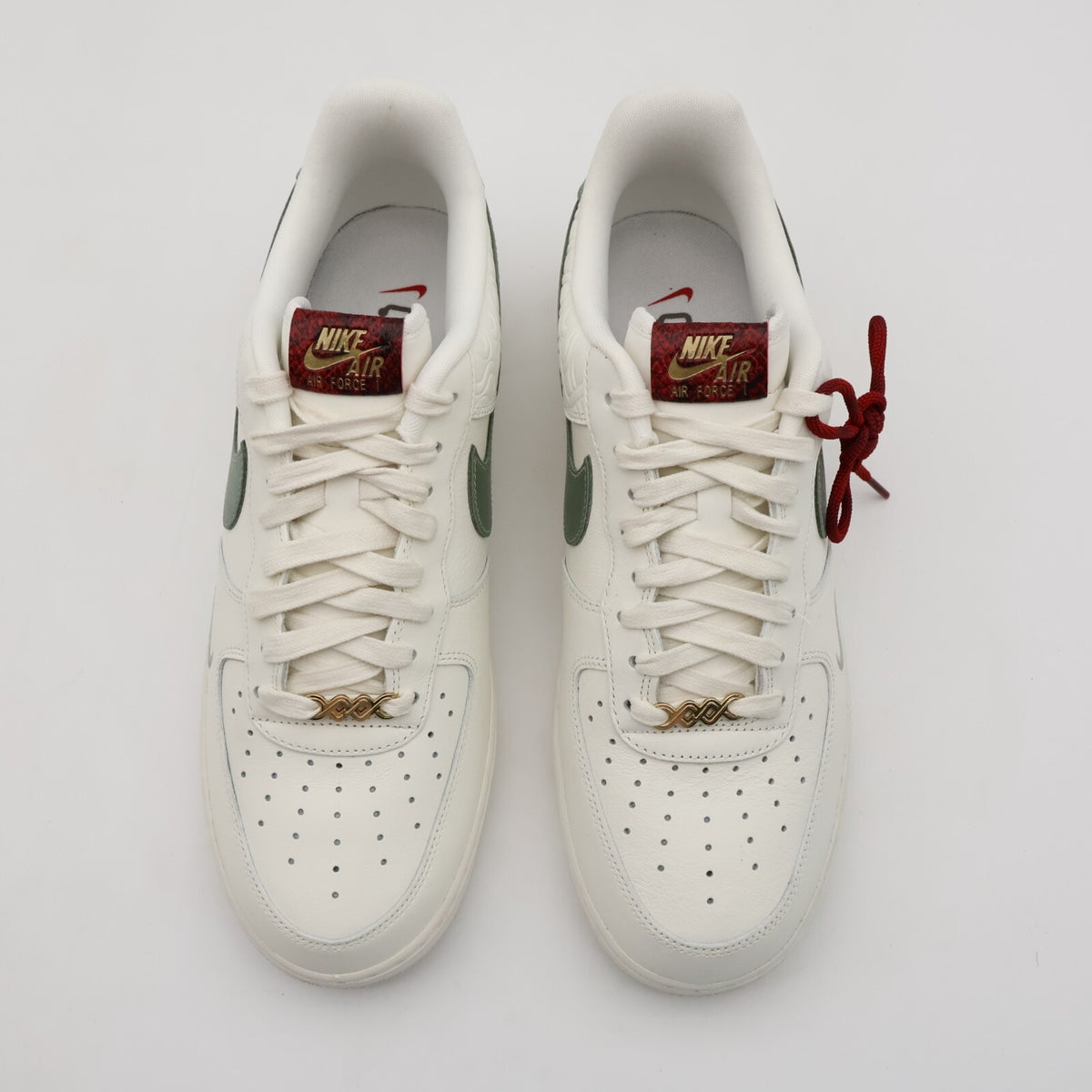 HV5979-130 Nike Air Force 1 Low '07 Sail Light Bone University Red (Men's)