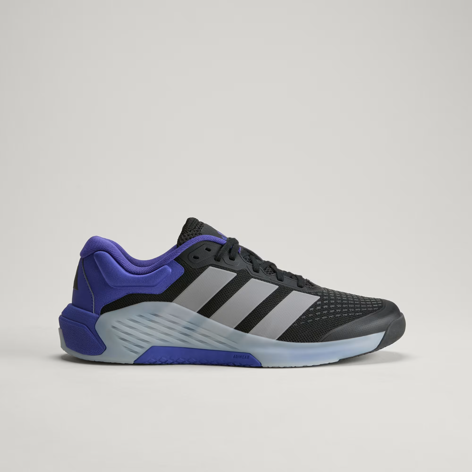 KJ6610 adidas Dropset 4 Training "Core Black/Halo Silver/Pure Purple" (Men's)