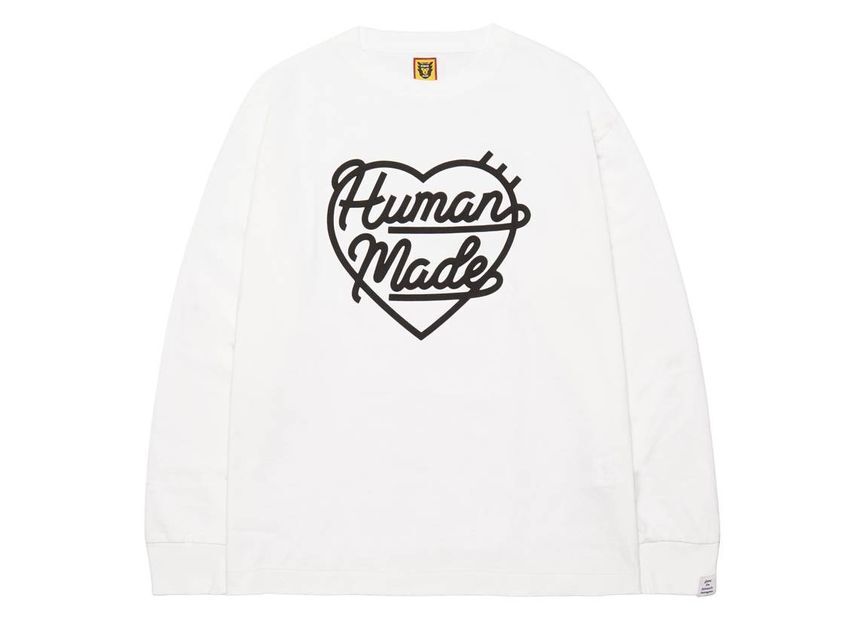 HUMAN MADE HEART L/S T-SHIRT White
