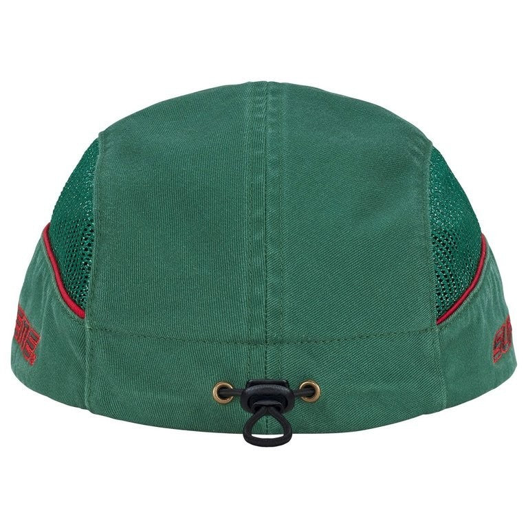 Supreme Side Mesh Piping Camp Cap Green