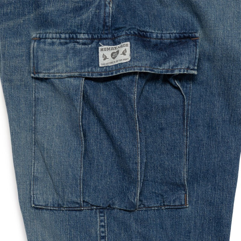 HUMAN MADE Denim Cargo Pants Indigo