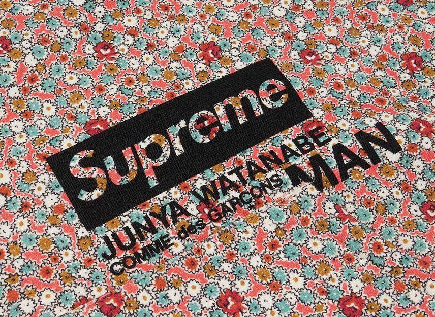 Supreme JUNYA WATANABE COMME des GARCONS MAN Hooded Sweatshirt Pink Flowers