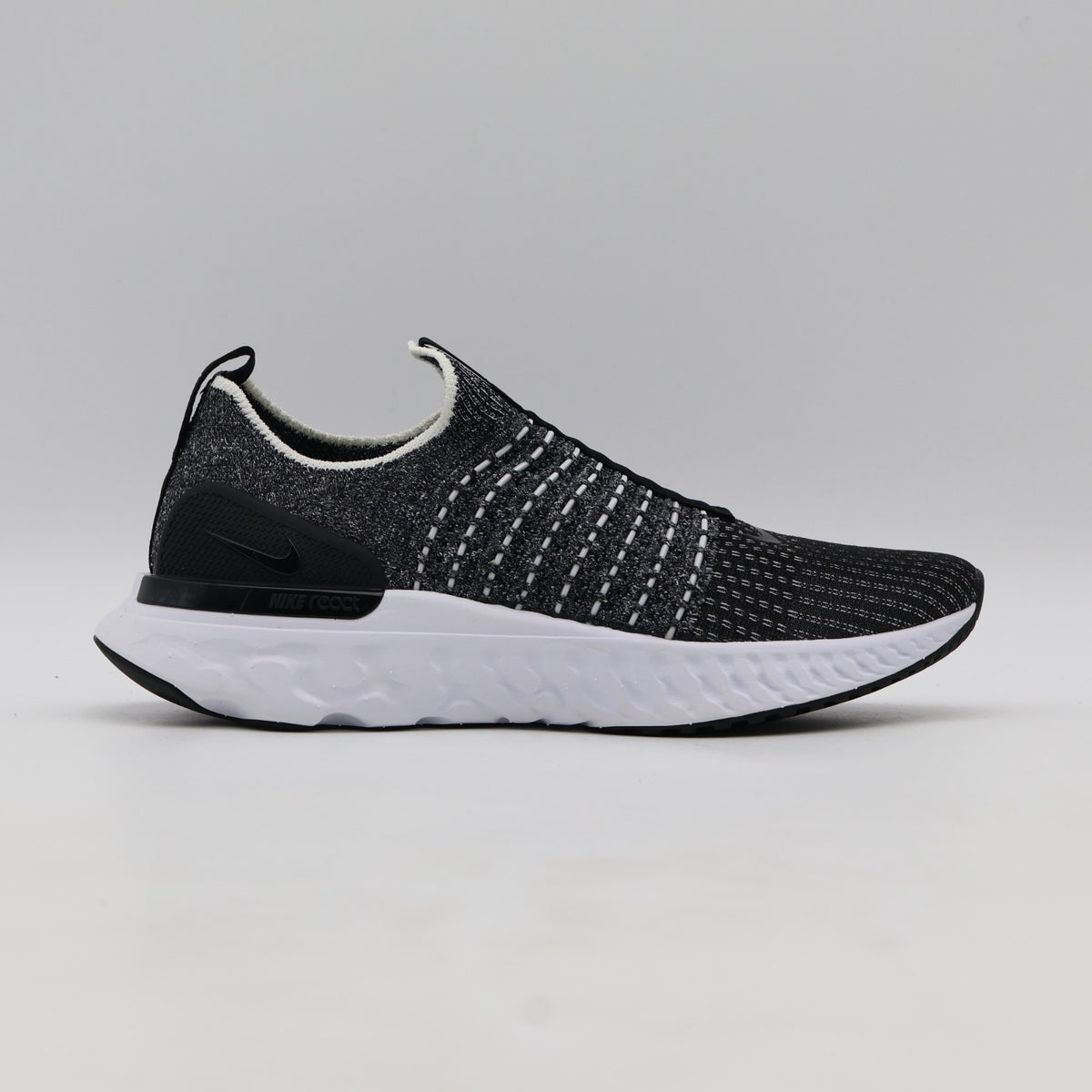 CJ0280-002 Nike React Phantom Run Flyknit 2 Black White (Women's)