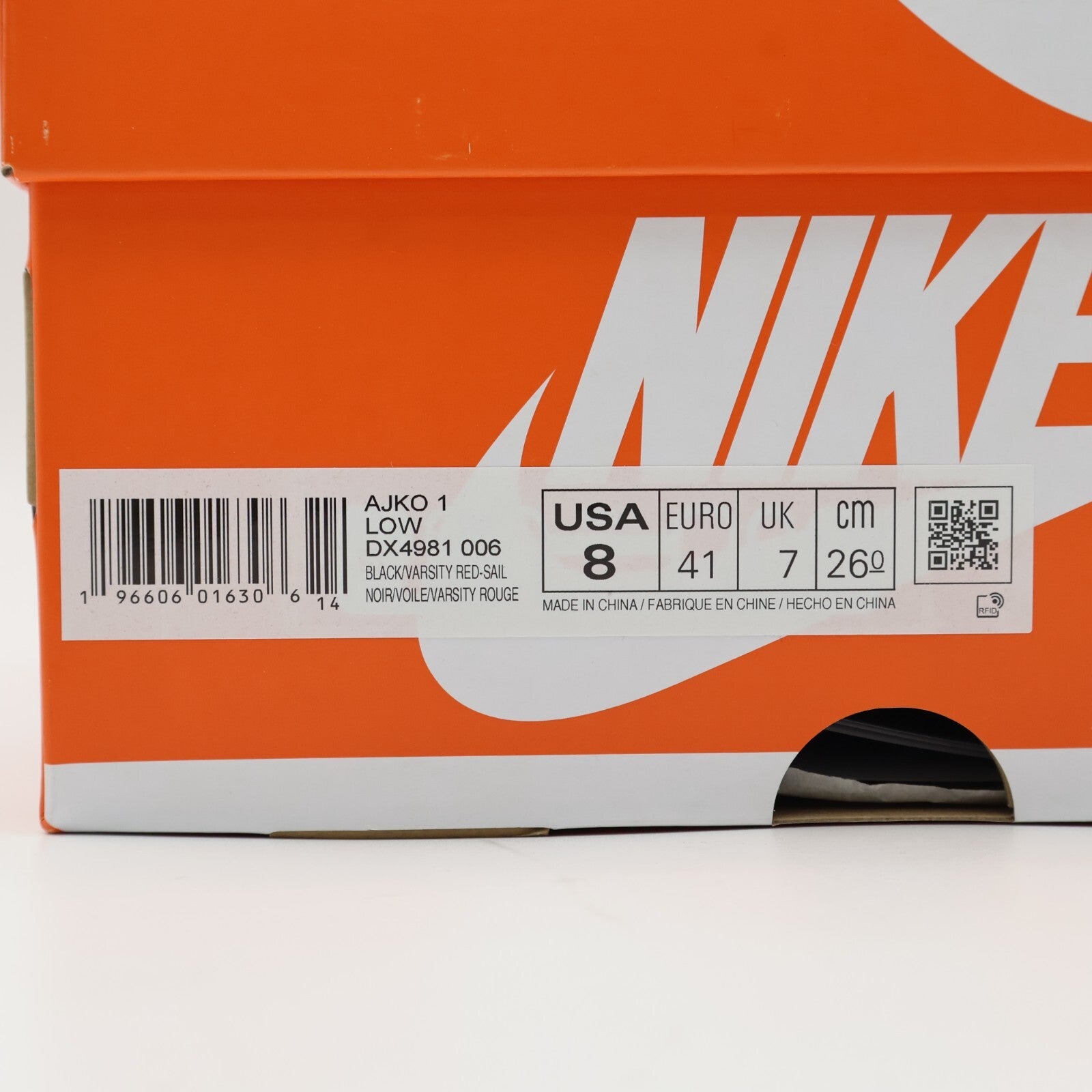 DX4981-006 Nike Air Jordan 1 Low KO Bred (Men's)