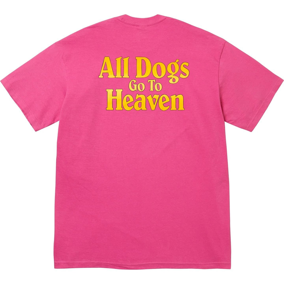 Supreme All Dogs Go To Heaven Tee Fuchsia