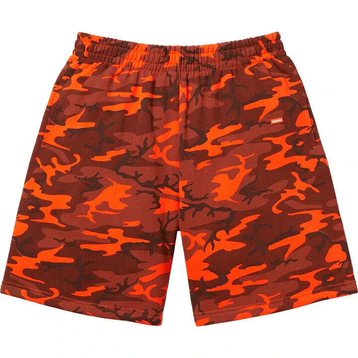 Supreme Small Box Sweatshort BrightOrangeCamo