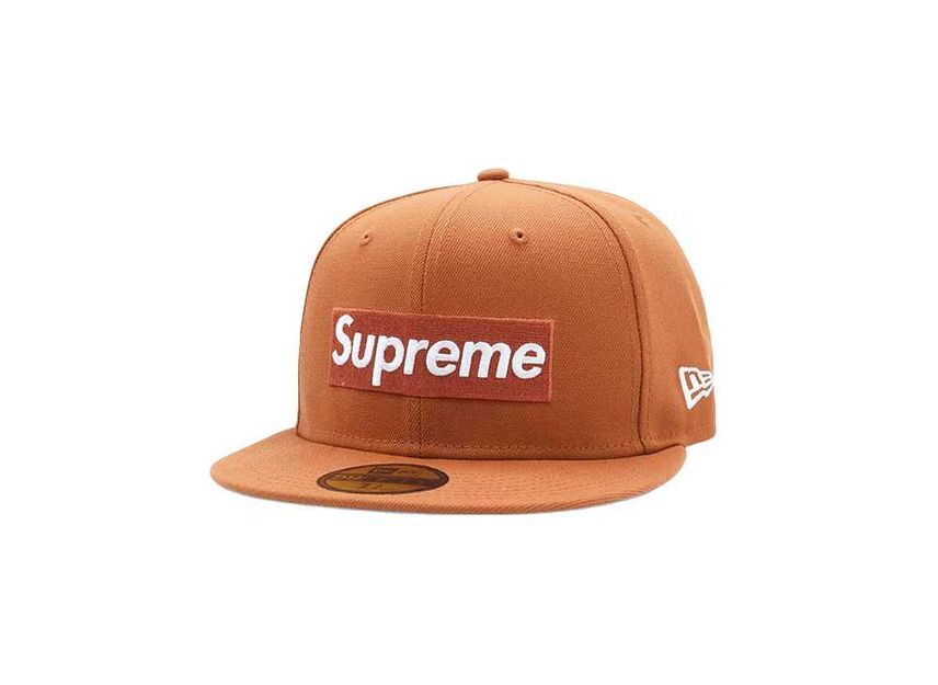 Supreme MLB Teams Box Logo New Era Burnt Orange