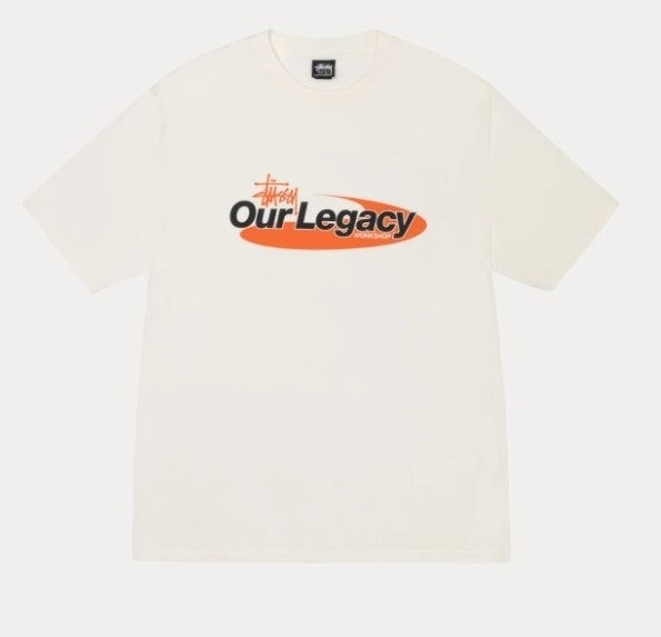Stussy Our Legacy Work Shop Swirl Tee Pigment Dyed Natural