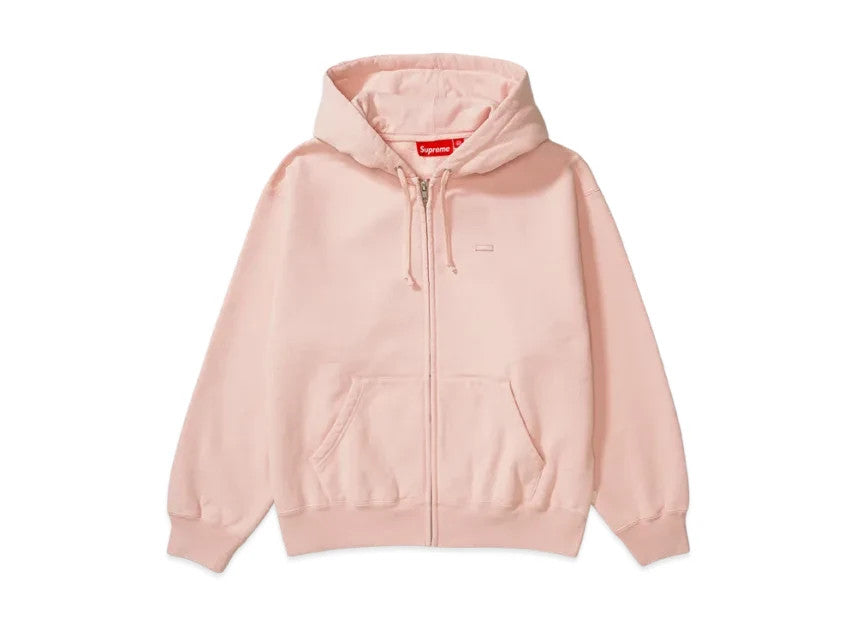 Supreme Small Box Zip Up Hooded Sweatshirt "Light Pink"