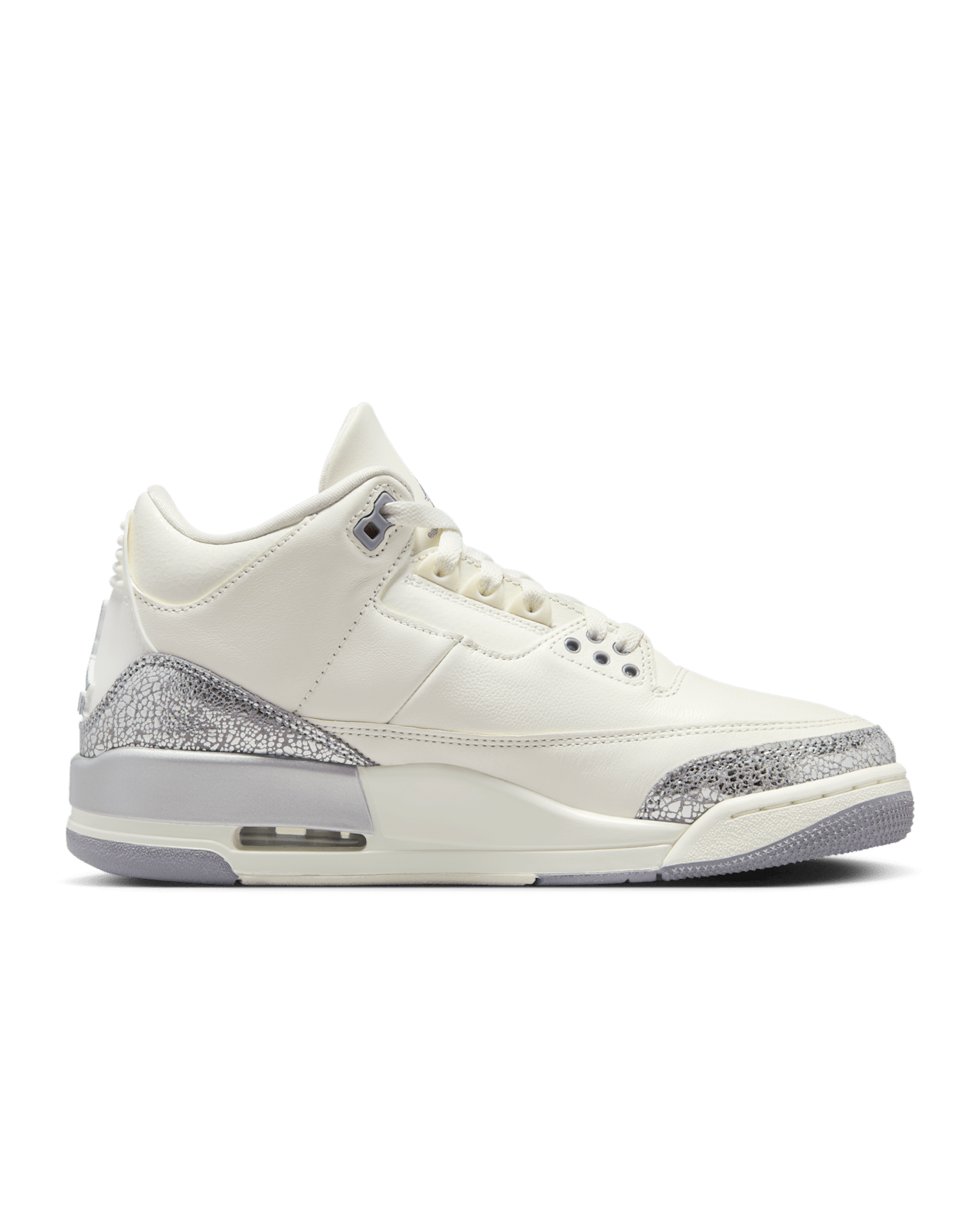 CK9246-100 Nike  Air Jordan 3 Retro Sail Metallic Silver (Women's)