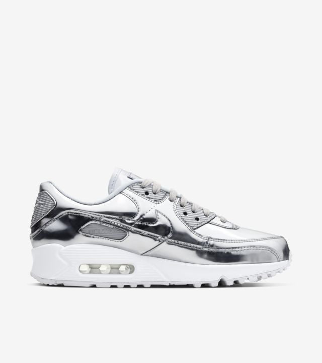 CQ6639-001 Nike Air Max 90 "Metallic Chrome" (Women's)