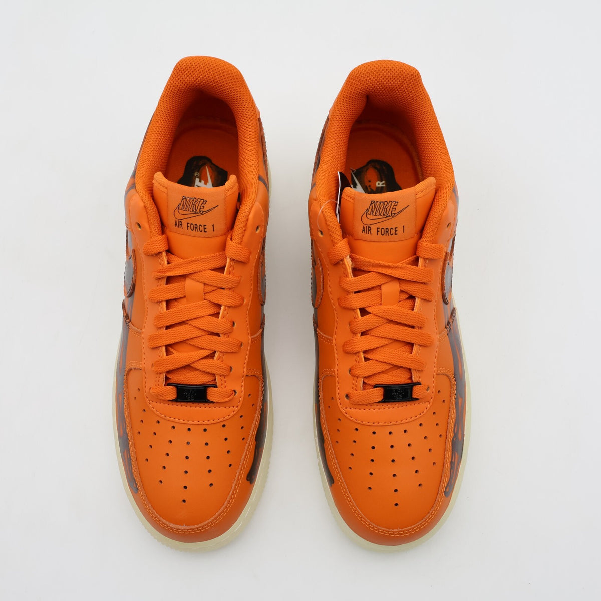 CU8067-800 Nike Air Force 1 Low Orange Skelton Halloween Starfish Black (Men's)