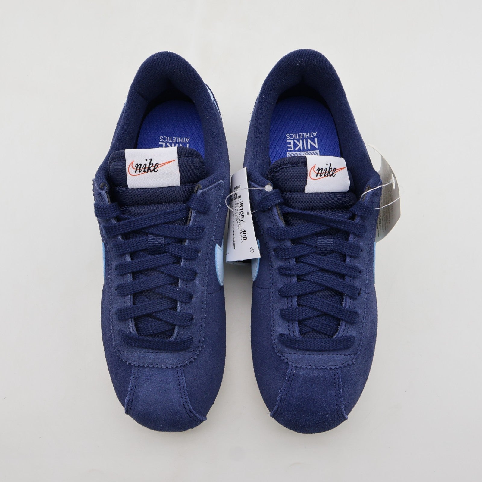 IB1857-400 NIke CORTEZ MIDNIGHT NAVY/CELESTINE BLUE-SAIL (Women's)