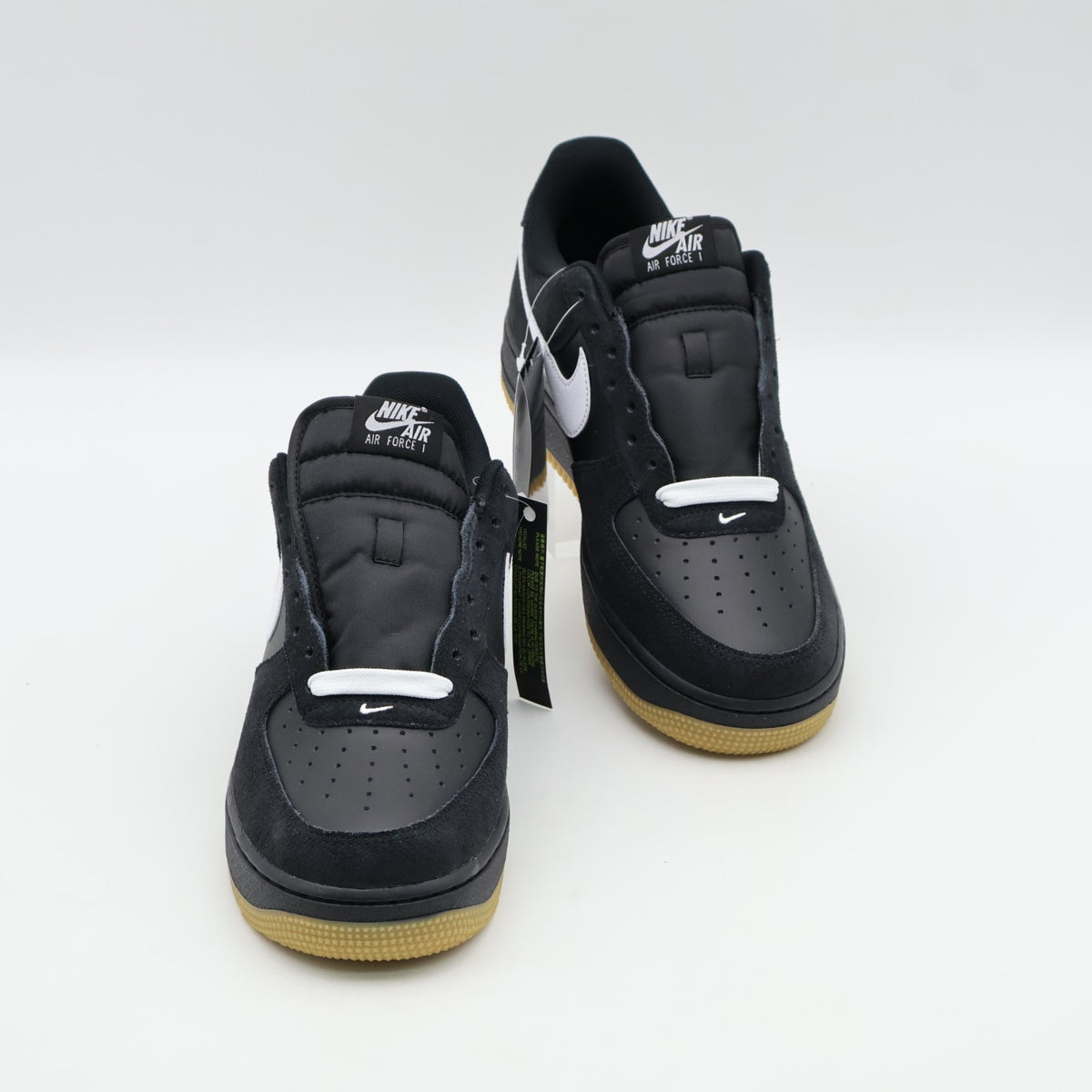 IB6388-001 Nike Air Force 1 '07 LV8 Black Gum Light Brown White (Men's)