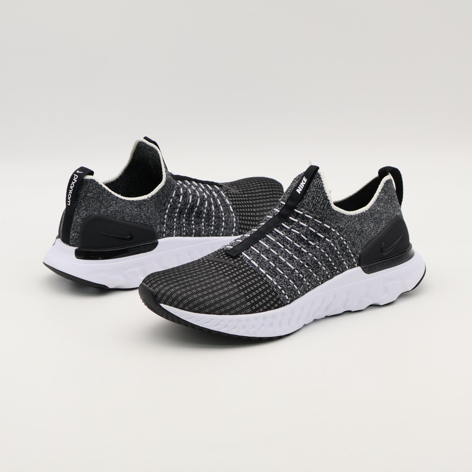 CJ0277-003 Nike REACT PHANTOM RUN FK 2 BLACK WHITE (Men's)