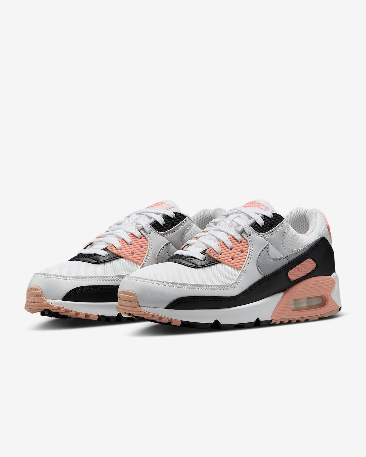 DH8010-109 Nike Air Max 90 White Black Photon Dust Wolf Grey (Women's)