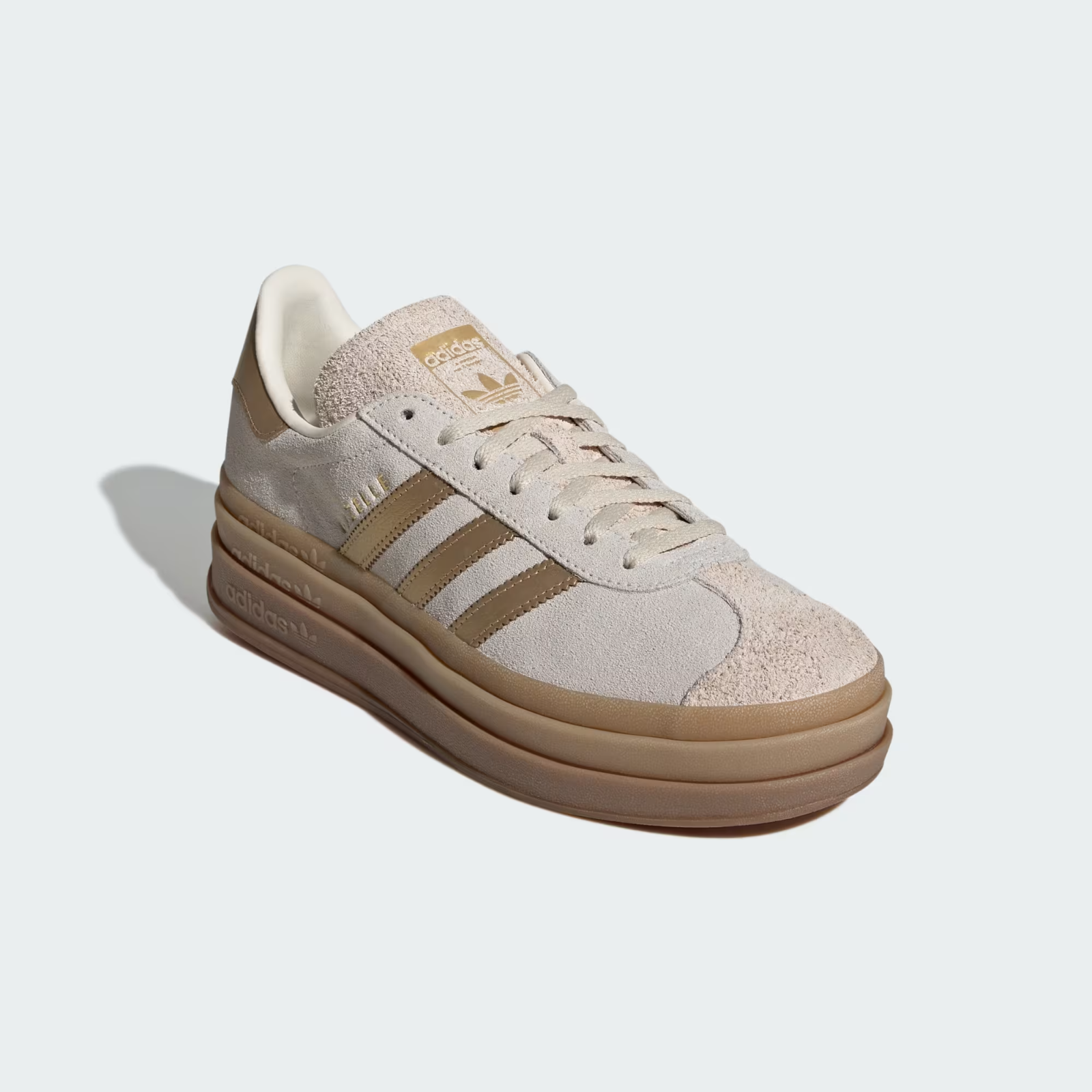 IH6781 adidas Gazelle Bold Cream White Brown Desert (Women's)