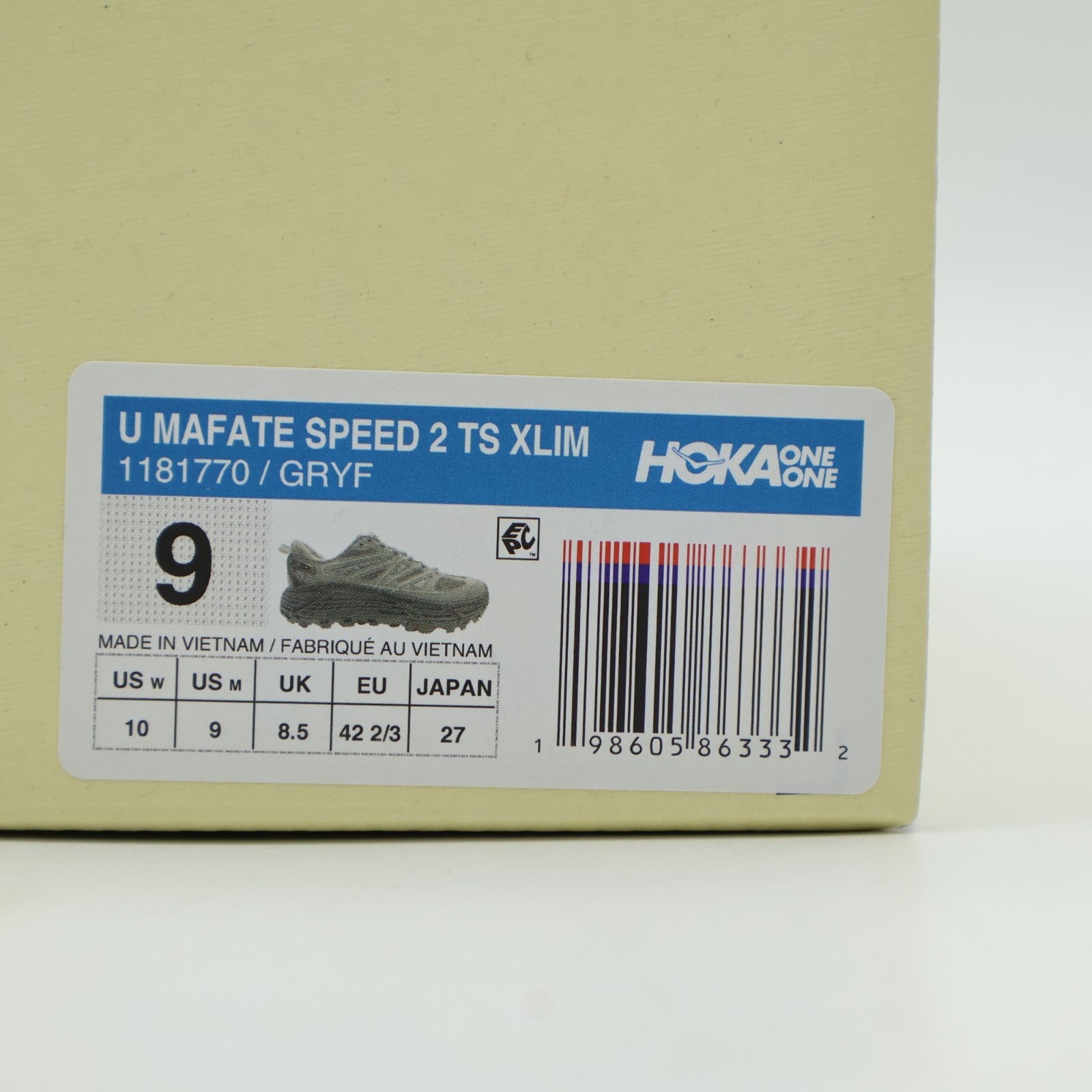 1181770-GRYF XLIM Ã Hoka Mafate Speed 2 TS Grey (Men's)