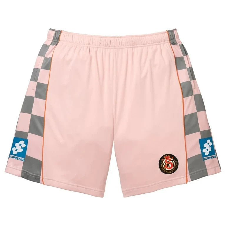 Supreme Checkerboard Soccer Short Pink