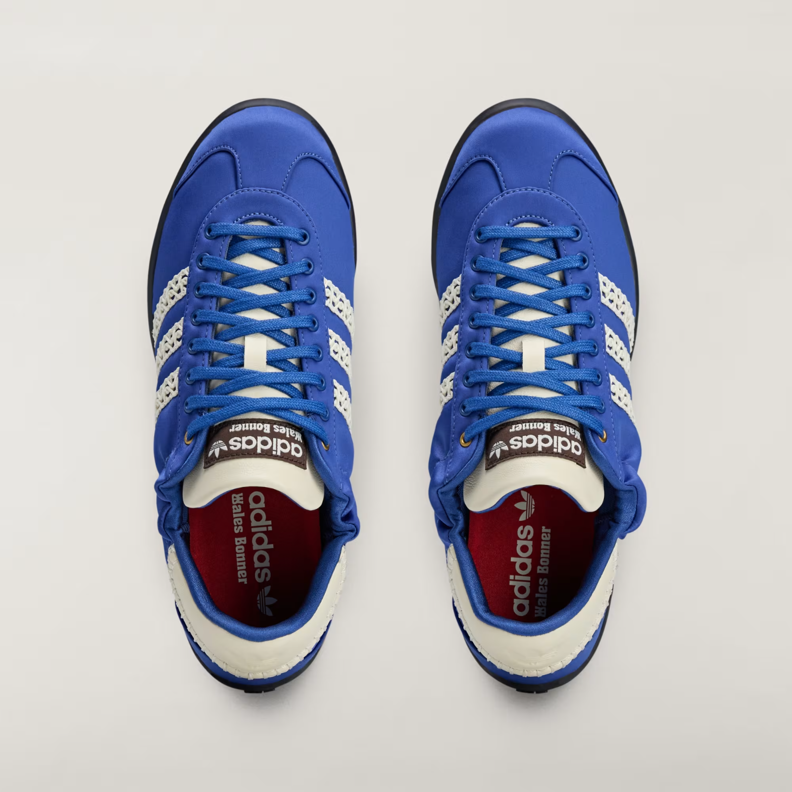 JR1774 Wales Bonner adidas Originals Karintha Low Satin Blue (Men's)