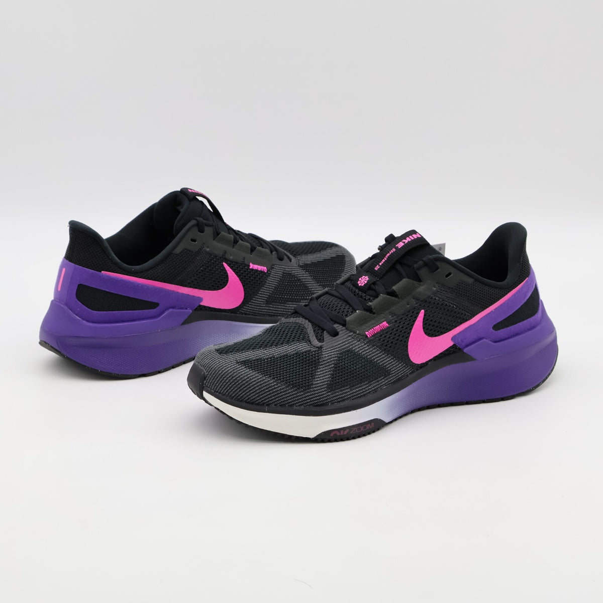 DJ7883-010 Nike Structure 25 Black Anthracite Field Purple Laser Fuchsia (Men's)