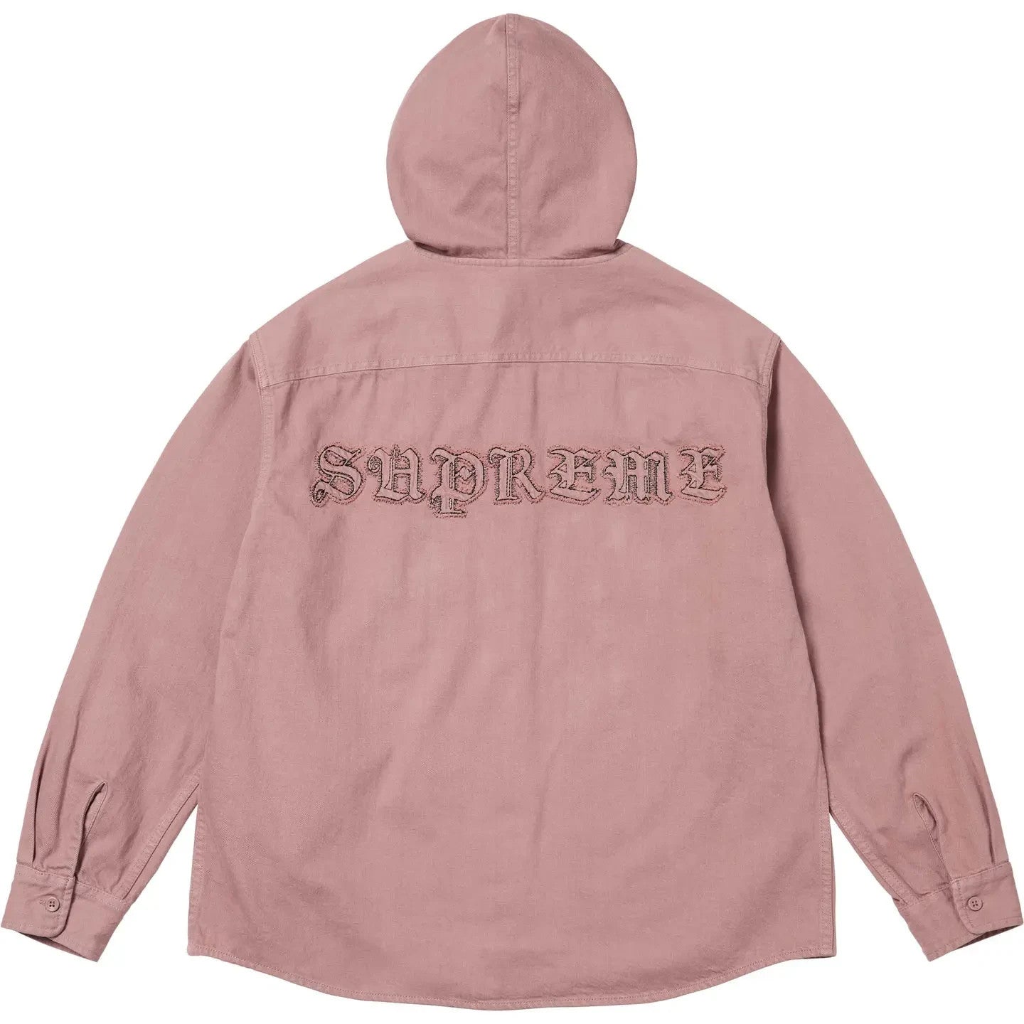 Supreme Hooded Denim Shirt Dusty Pink