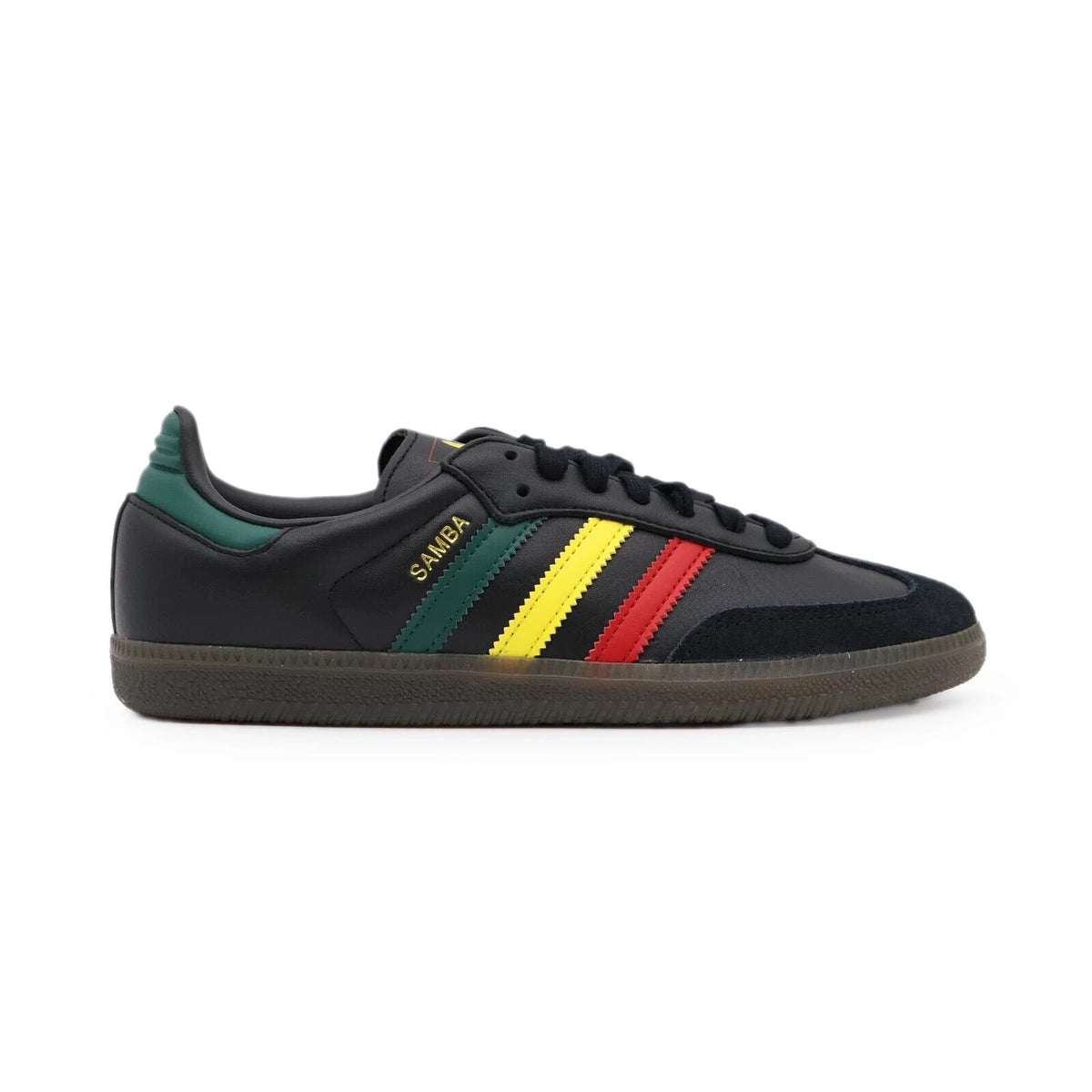 IH3119 adidas Originals Samba OG Rasta Core Black Green Yellow Red (Men's)