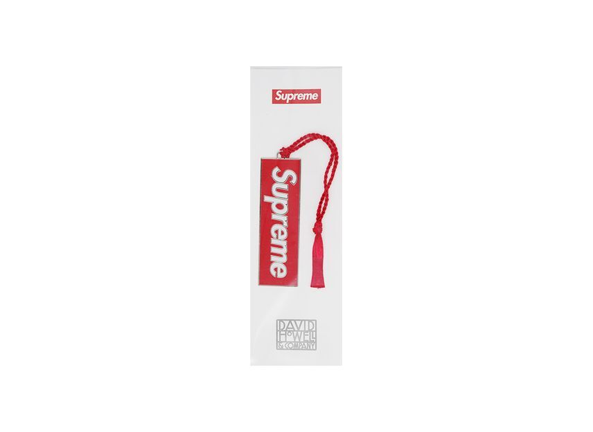 Supreme David Howell & Co. Metal Bookmark Red