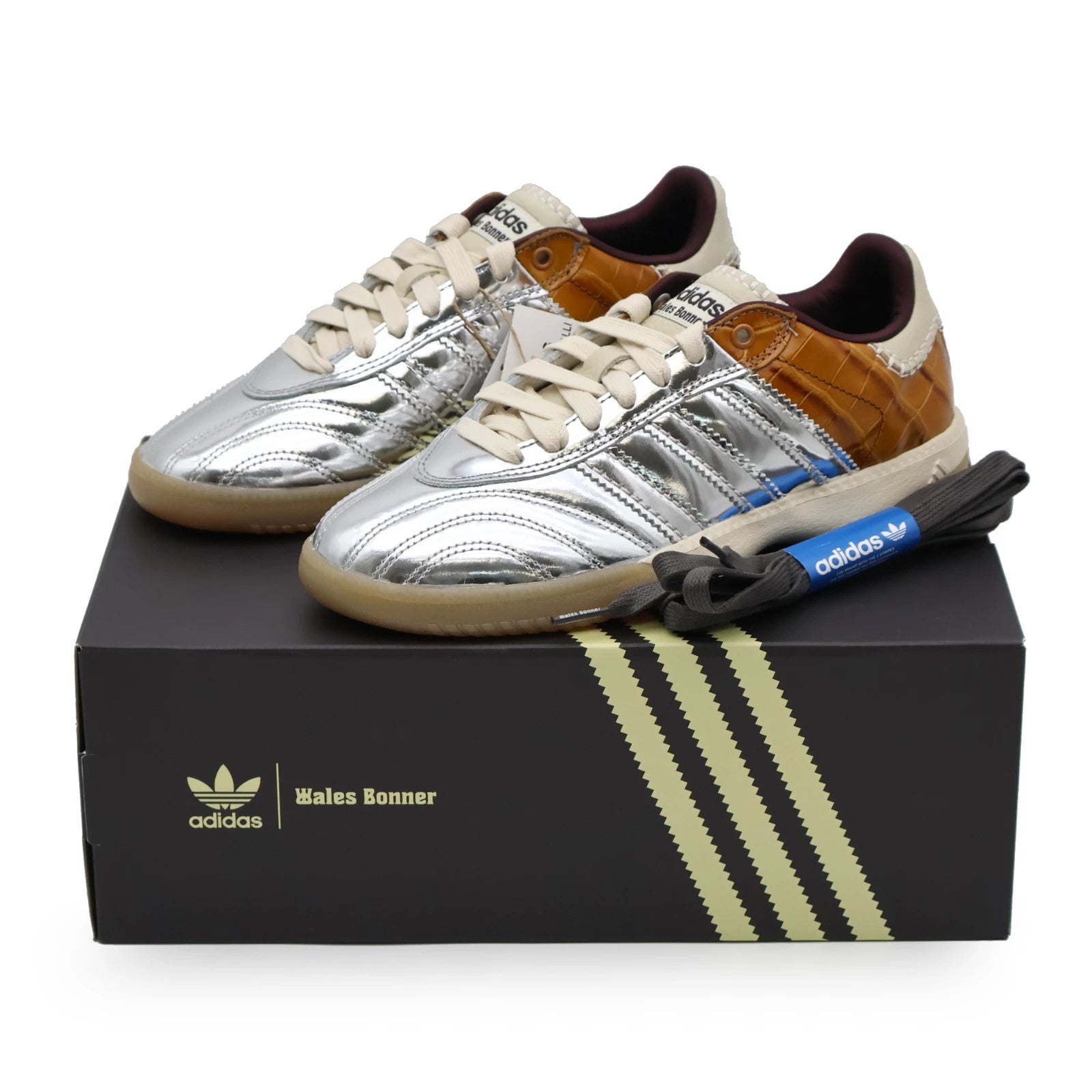 IH5777 Wales Bonner adidas Originals MN Samba Silver Metallic Easy Yellow (Men's