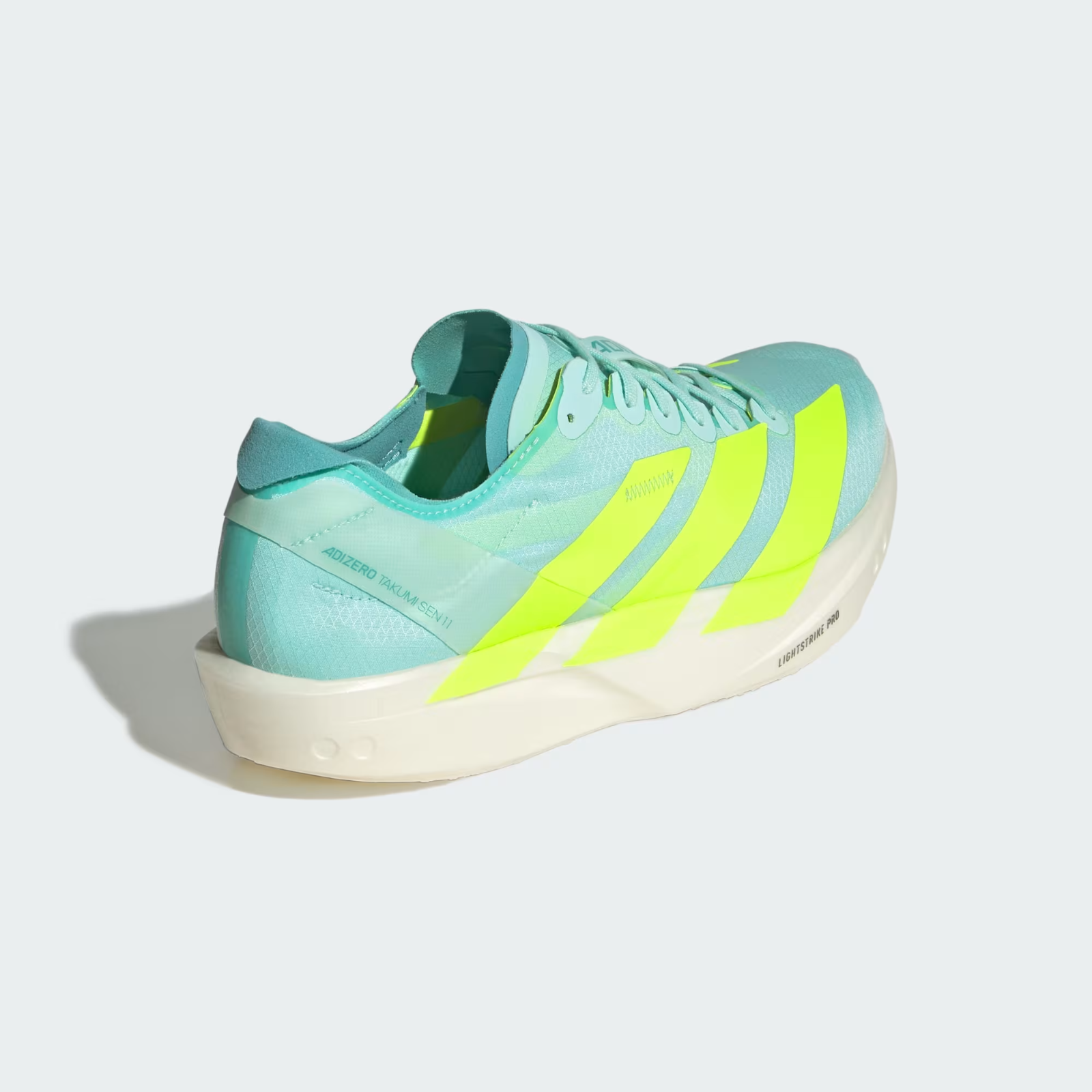 JH5223 adidas Adizero Takumi Sen 11 Blue Lucid Lemon Flash Aqua (Women's)