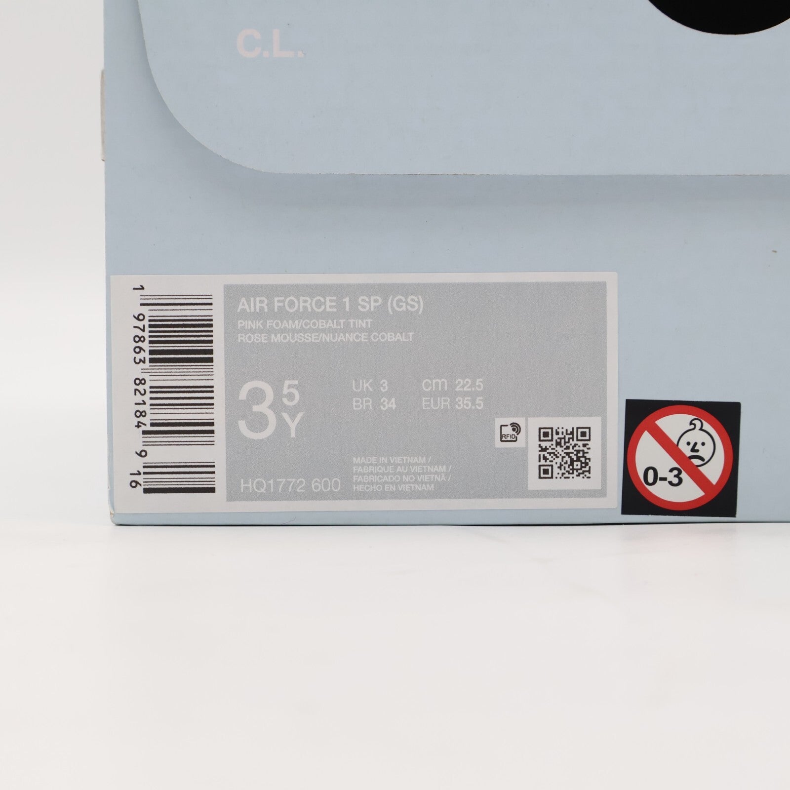 HQ1772-600 Drake NOCTA Nike GS Air Force 1 Pink Foam