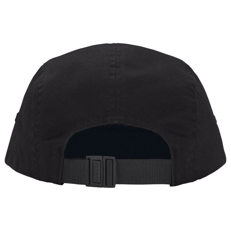 Supreme Rhinestone Label Camp Cap Black
