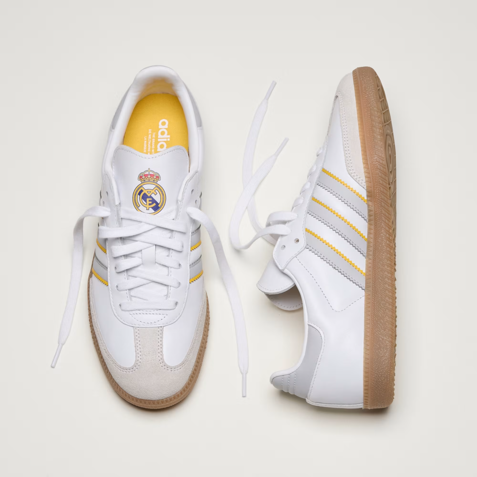 JQ4038 Real Madrid Ã adidas Originals Samba 2025-2026 White Gum (Men's)