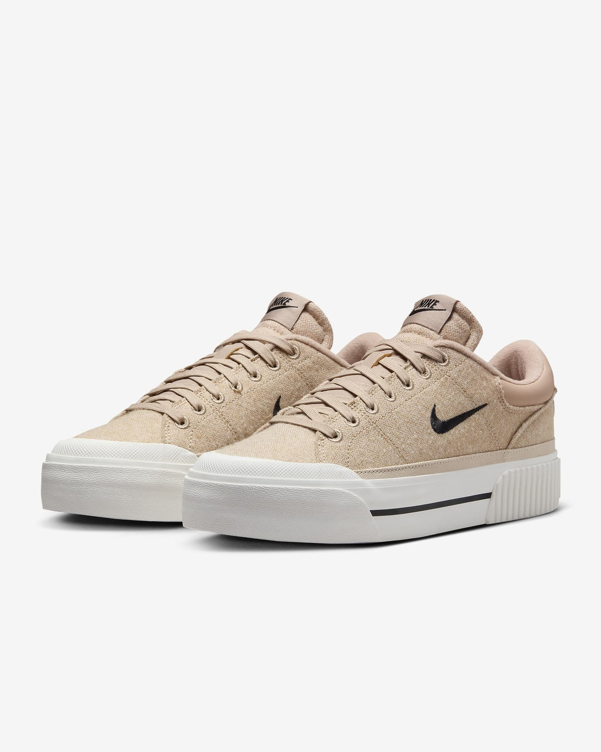 FZ2606-200 Nike Women's Court Legacy Lift Hemp Sail Sanddrift Black (Women's)