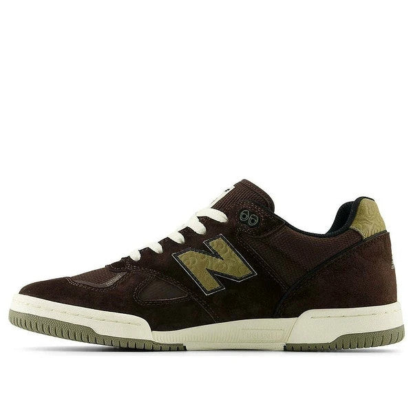 NM600KKD Krooked Skateboards New Balance Numeric 600 Chocolate Olive (Men's)