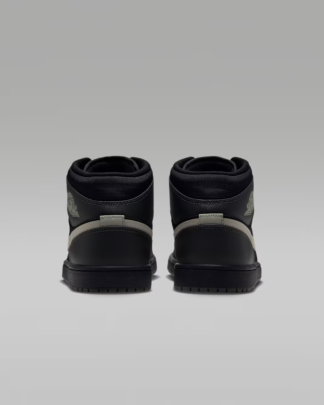 IX6982-001 Nike Air Jordan 1 Mid Utility "Black/Spruce Fog" (Men's)