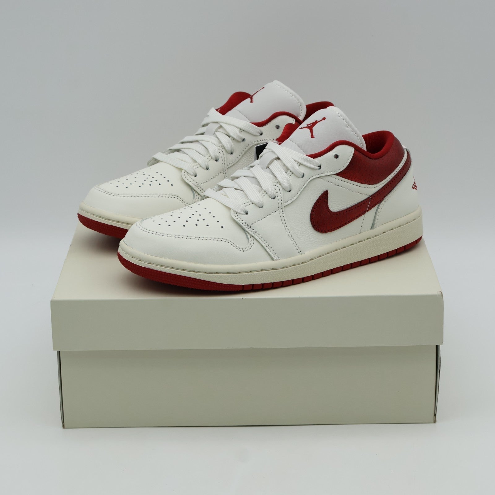 HJ9338-106 Nike  Air Jordan 1 Low SE Sail Team Red Varsity Red (Women's)
