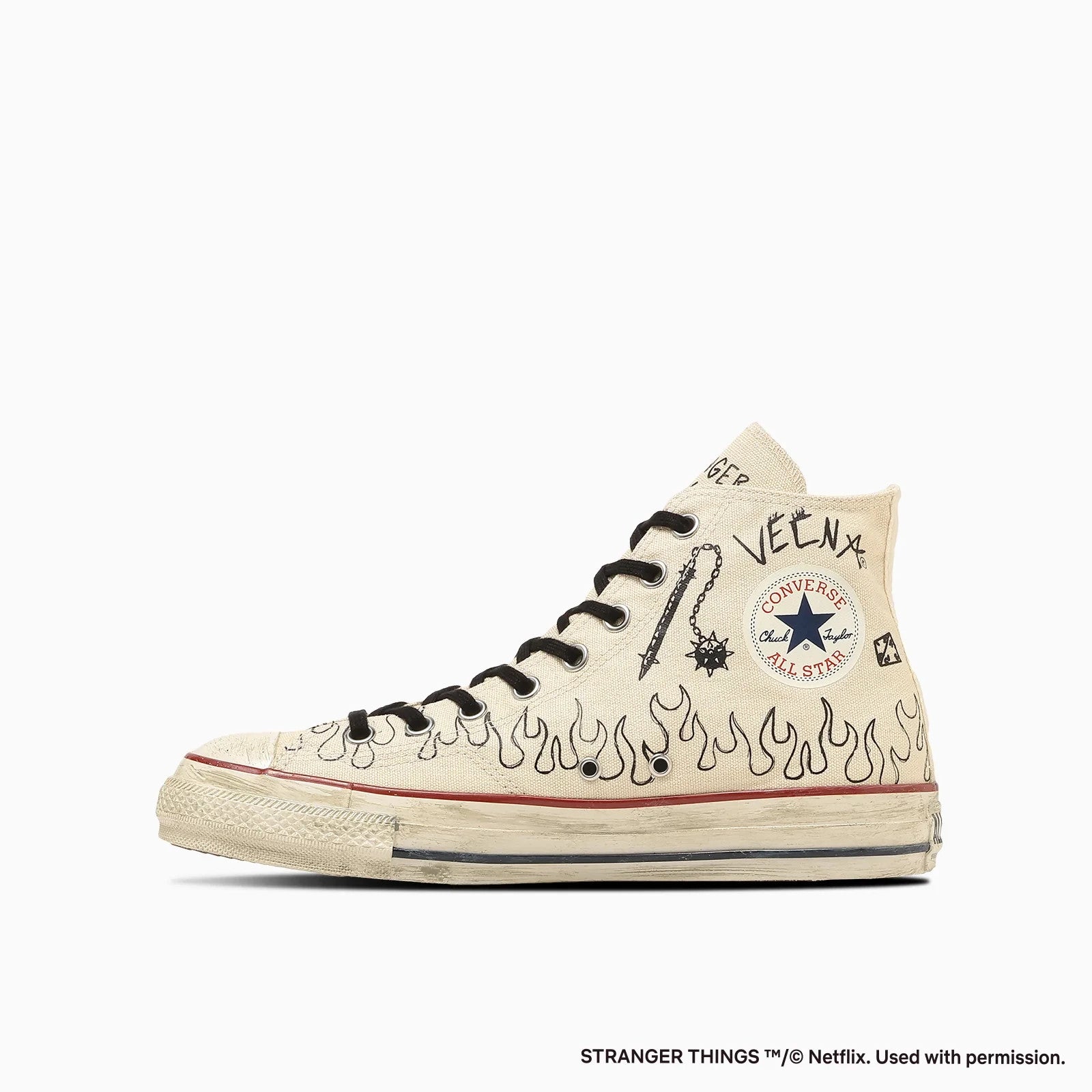 31317091 Stranger Things 5 Converse All Star Aged 87 HC Hi Natural (Men's)