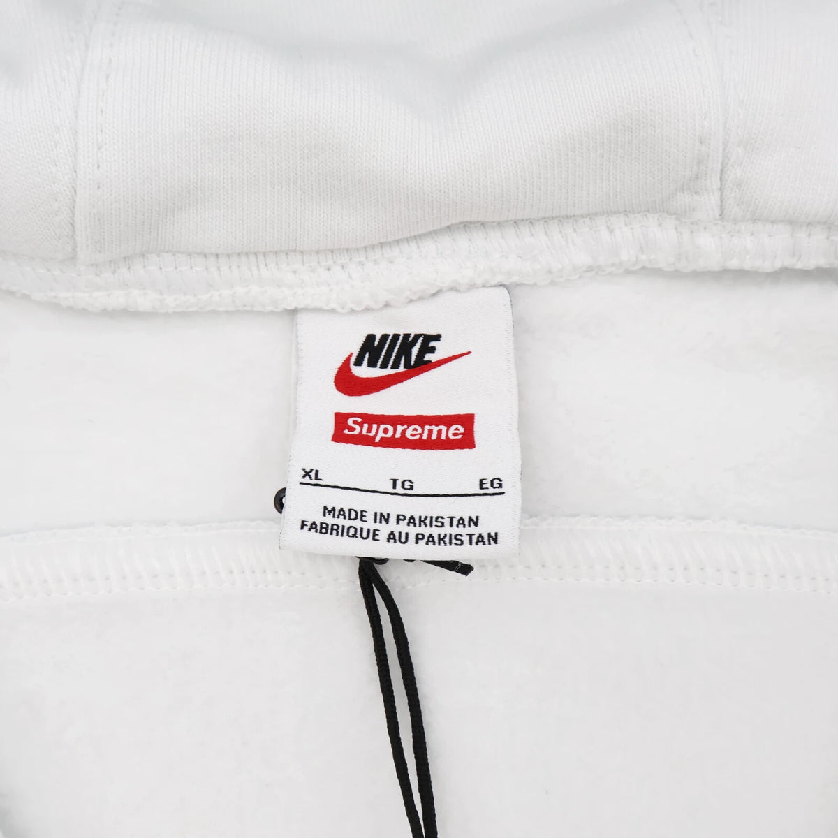 Supreme Nike Zip Up Hooded Sweatshirt White
