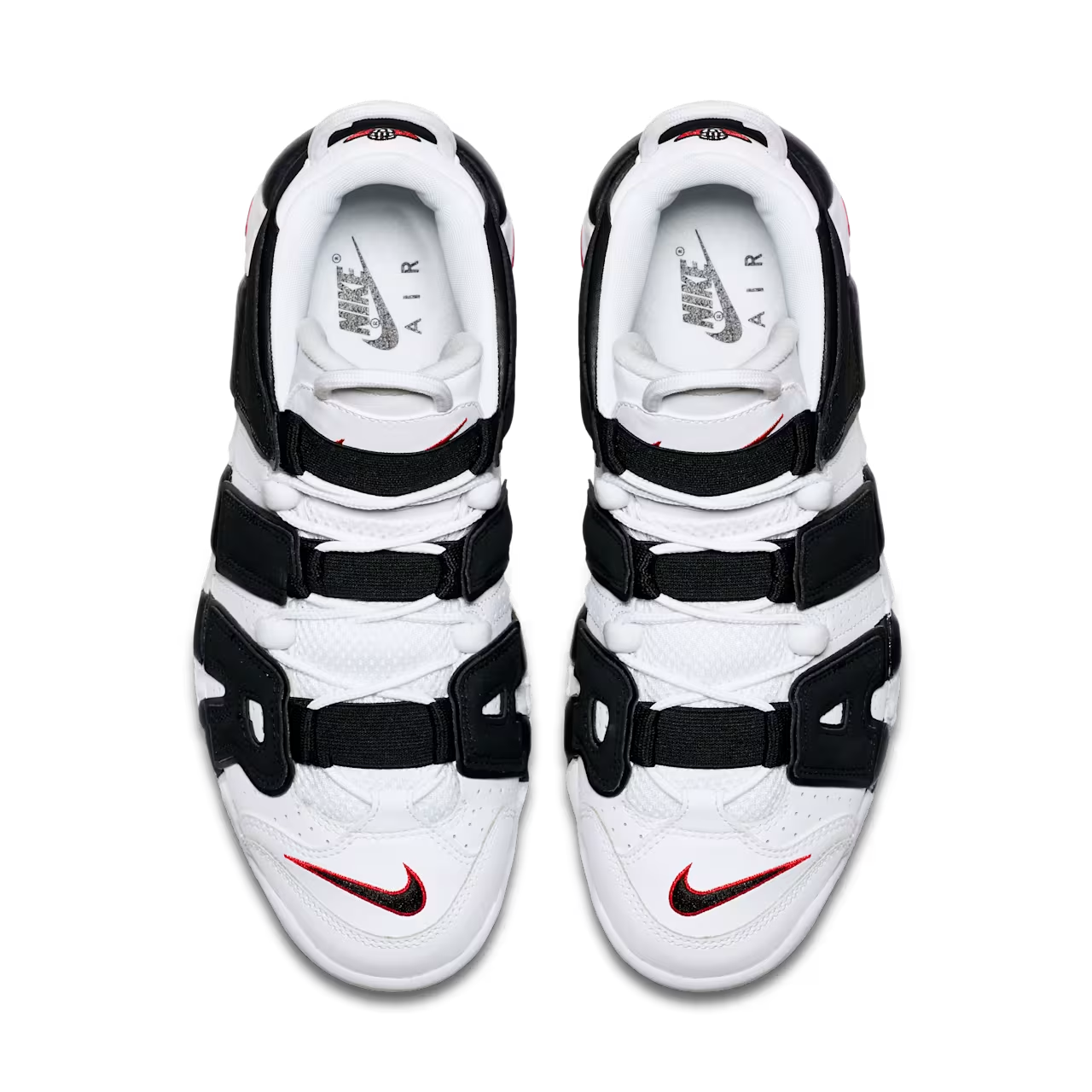 414962-105 Nike Air More up Tempo "White/Black/University Red" (~2018) (Men's)