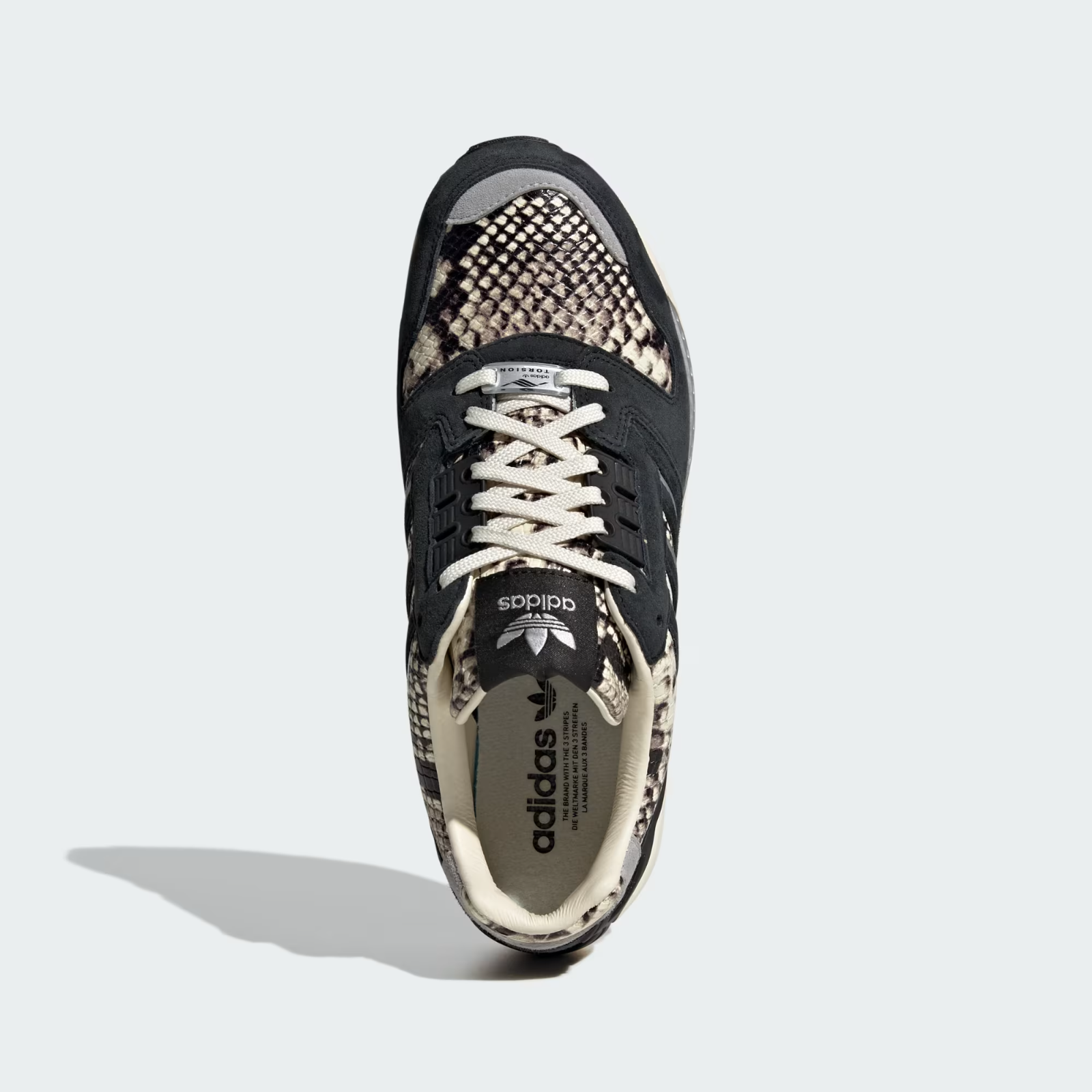 KI1383 adidas ZX 8000 Snakeskin Core Black Cream White (Men's)