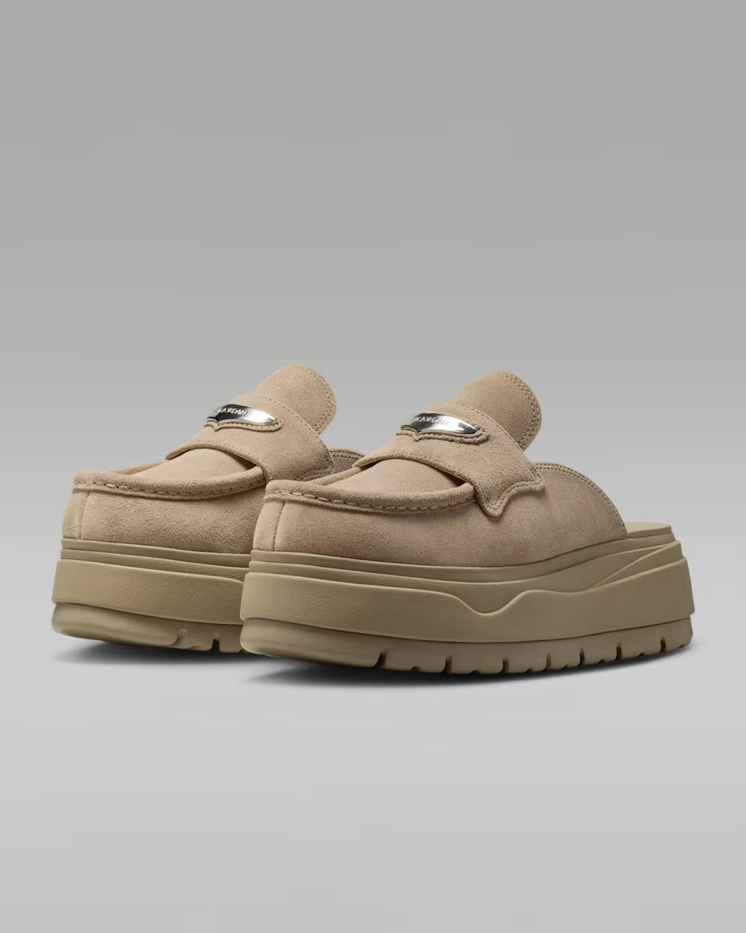 HJ4292-200 Nike Air Jordan Mule Khaki Metallic Silver (Women's)