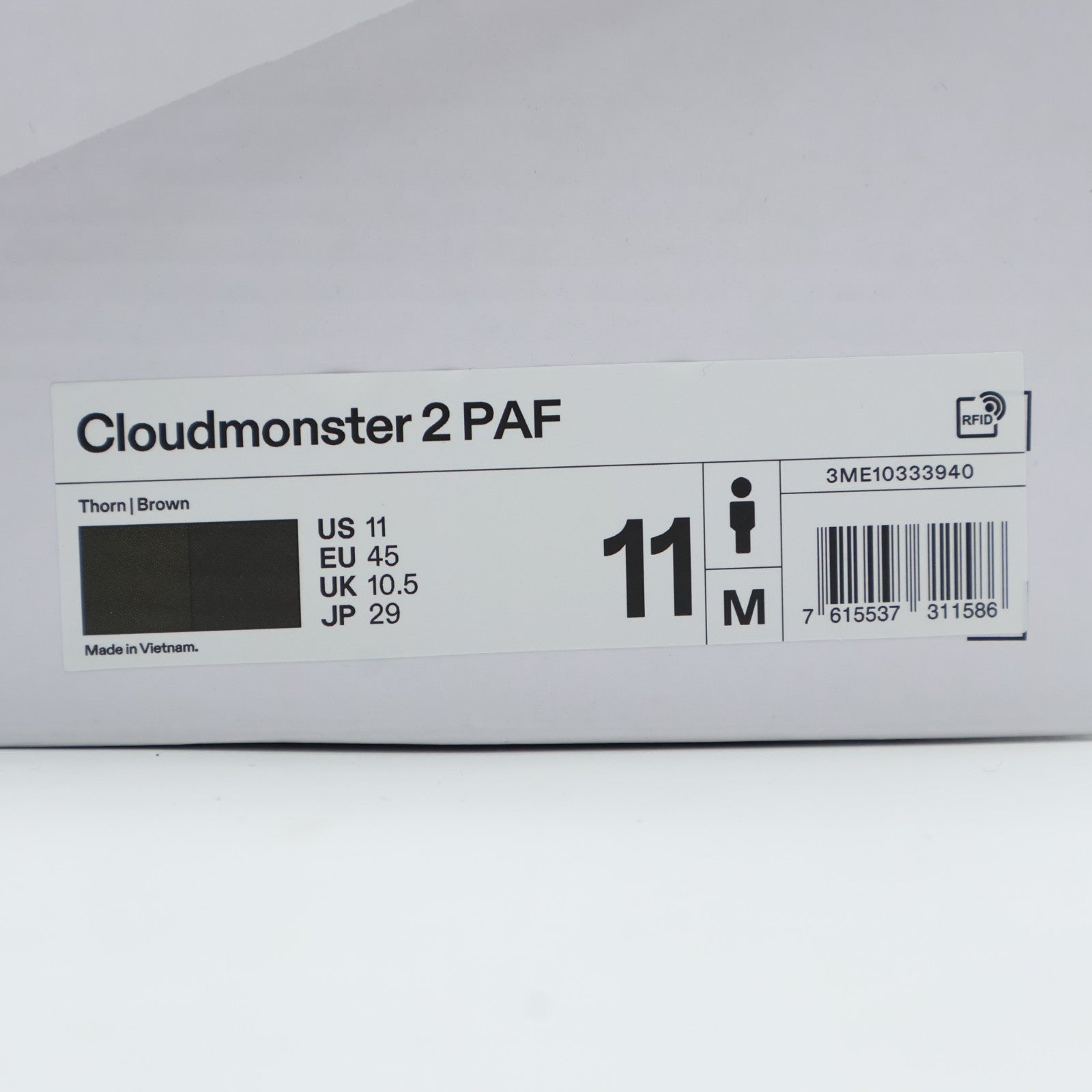 3ME10333940 POST ARCHIVE FACTION On Cloudmonster 2 PAF Thorn Brown (Men's)