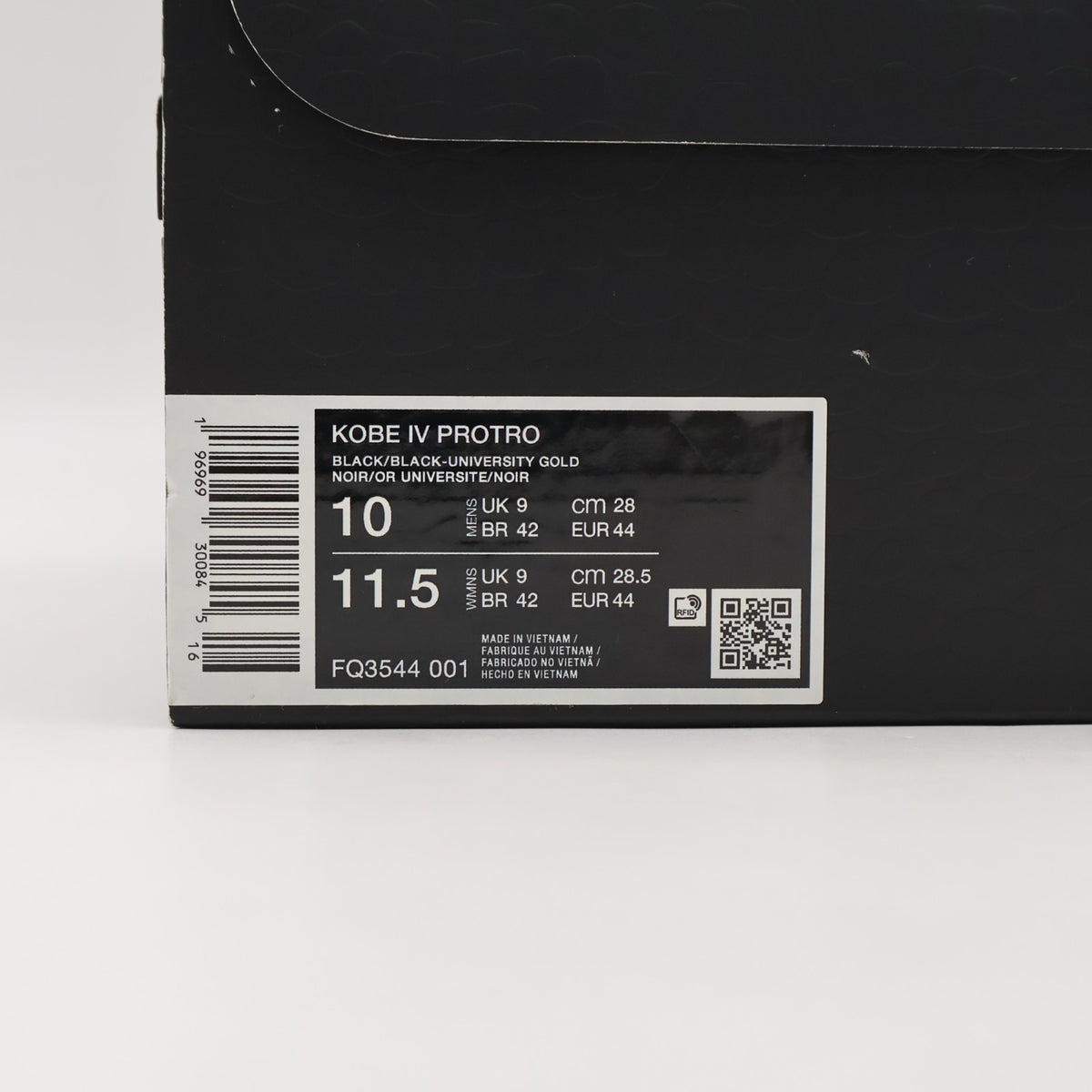 FQ3544-001 Nike Kobe 4 Protro Black (Men's)
