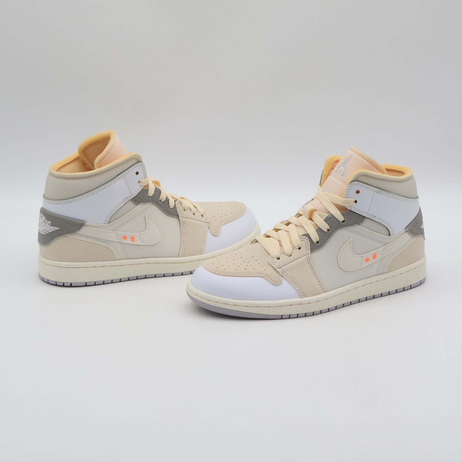 DM9652-100 Nike Air Jordan 1 Mid SE Craft Inside Out White Grey Phantom (Men's)